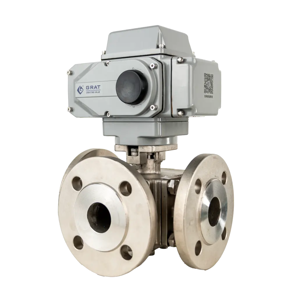 Electric FlangeThree Way Ball Valve1 Electric FlangeThree Way Ball Valve1