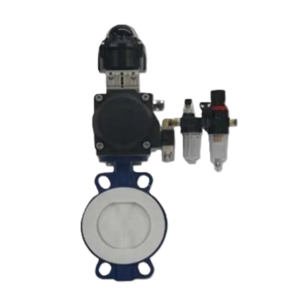 pneumatic PTFE-Lined Butterfly Valve 5 Fluorine Lined Pneumatic Butterfly Valve 2