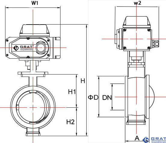 Electric V-Port Control Valve 5 1 201023141051541 1