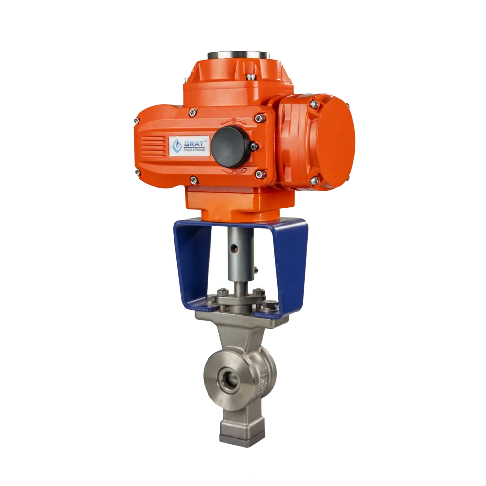 Explosion proof Electric Wafer type V port Ball Valve1 Explosion proof Electric Wafer type V port Ball Valve1