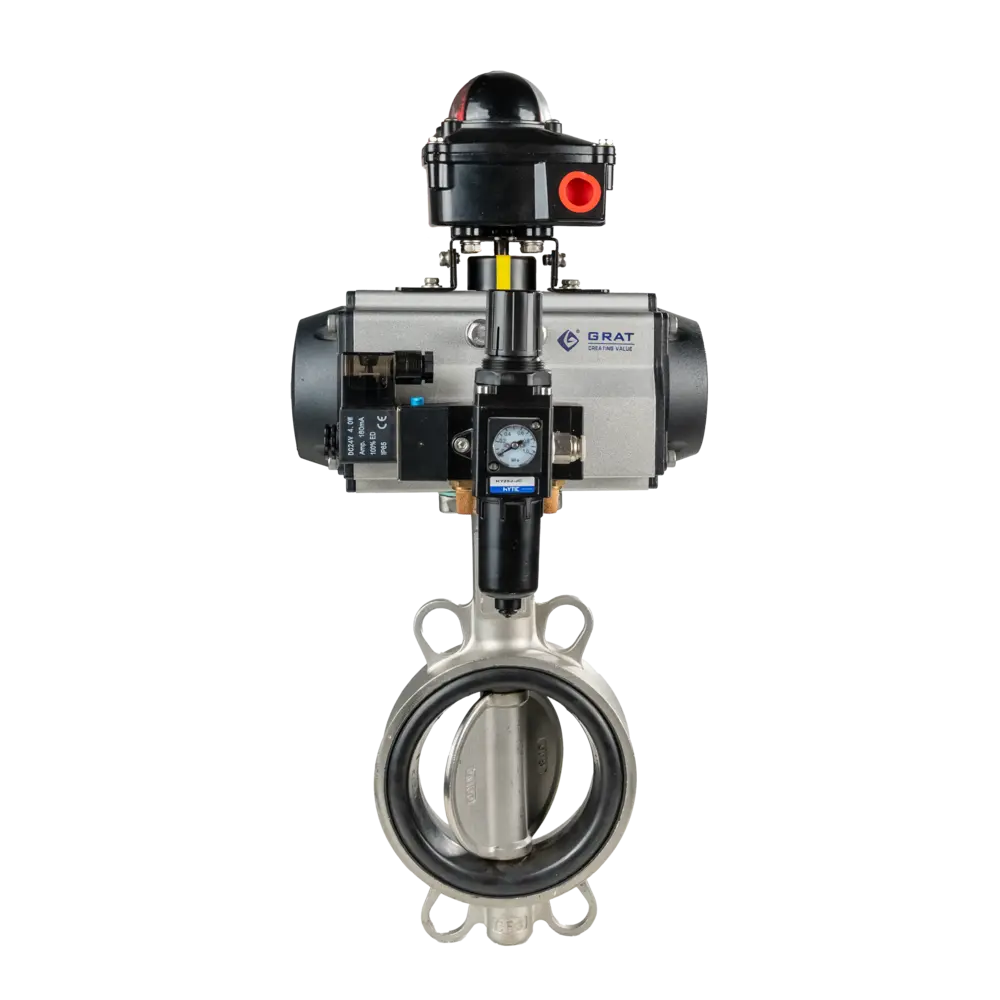 Pneumatic Soft-sealed Butterfly Valve 3 气动对夹蝶阀1