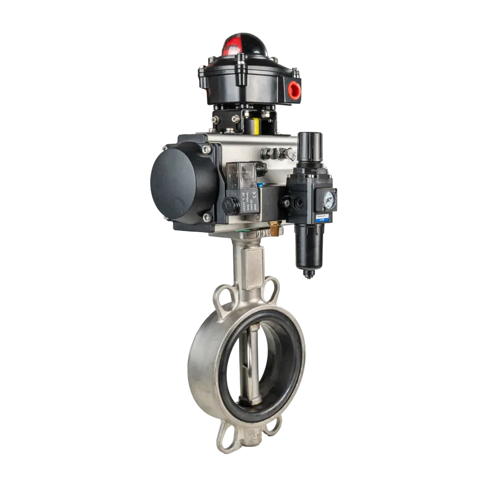 Pneumatic Soft-sealed Butterfly Valve 4 气动对夹蝶阀3