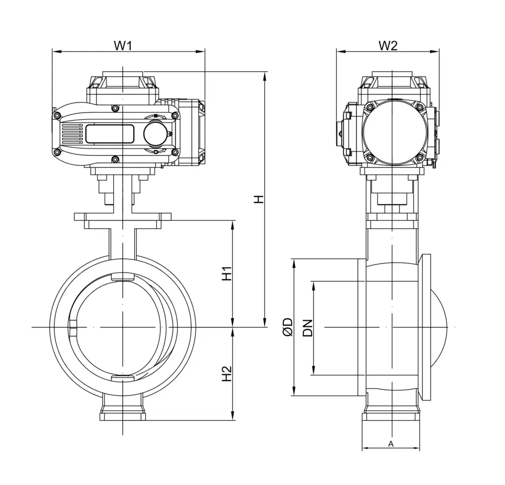 Explosion-proof Electric V-port Control Valve 4