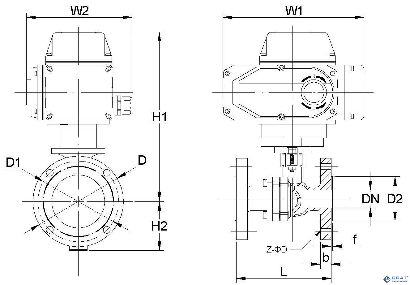 Electric PTFE-Lined Ball Valve 8 1 200H114313V50