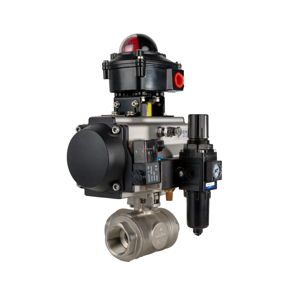Pneumatic Female Threaded Ball Valve3 Pneumatic Female Threaded Ball Valve3