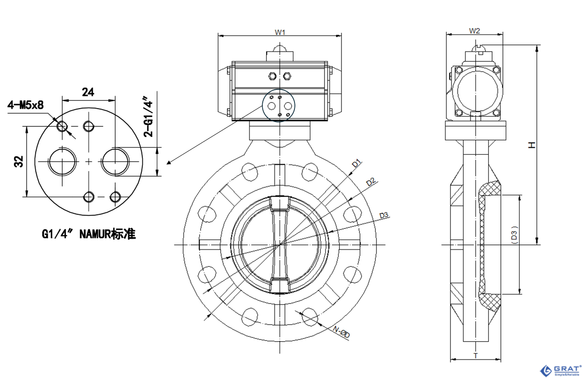 Pneumatic Plastic Anti‑corrosion Butterfly Valve 4 bb7618fe4dc14ad7ced2dda21cecb841