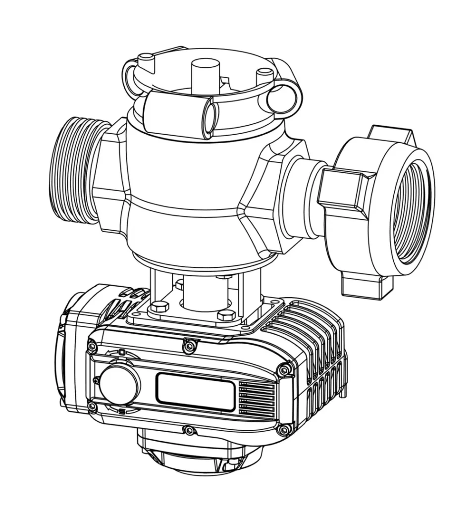 Explosion-proof Plug Valve 3 防爆电动旋塞阀下装图