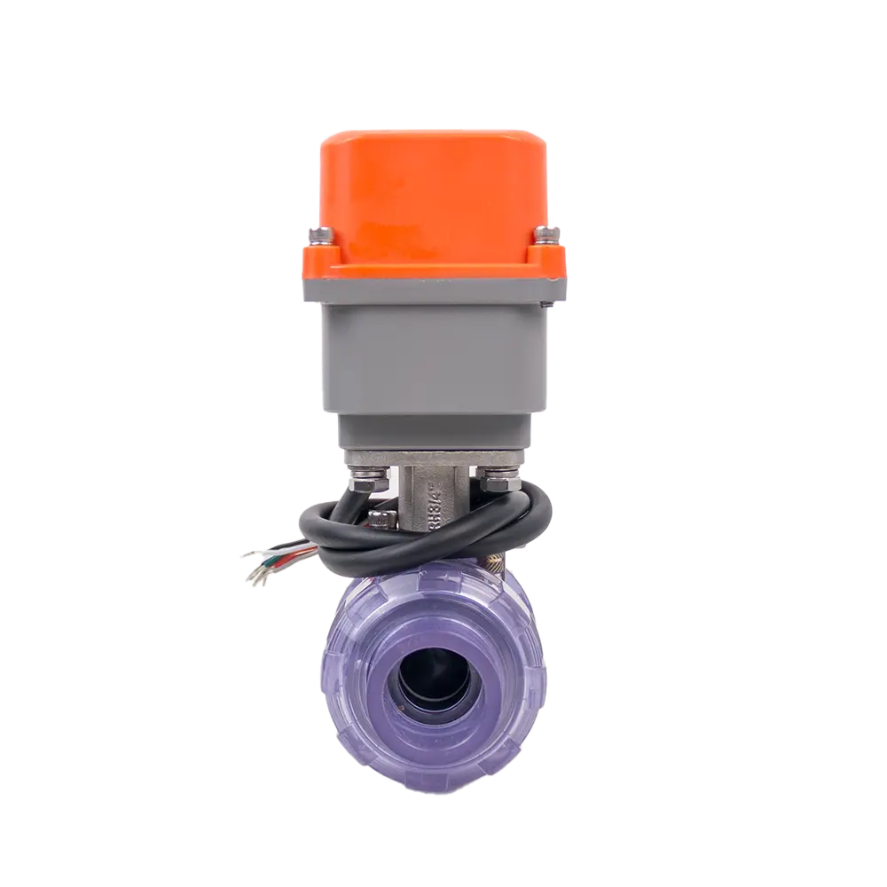Clear UPVC Electric Valve 2