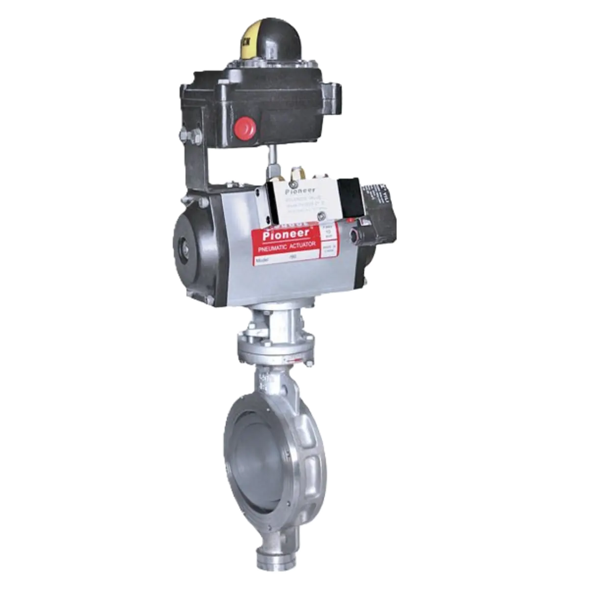 Hard Seal Pneumatic Butterfly Valve GRAT Control Valve