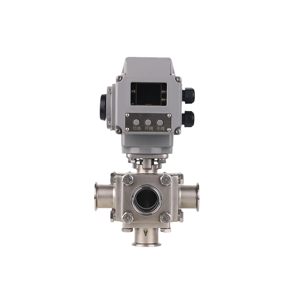 Sanitary Five Way Electric Valve 2