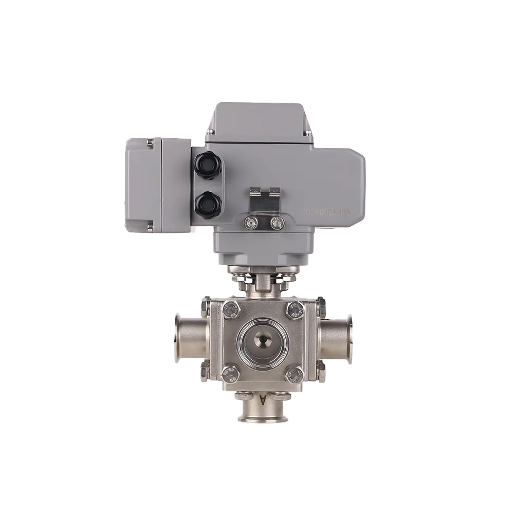 Sanitary Five Way Electric Valve 3